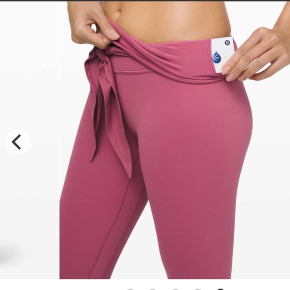 NWT lululemon Align Pant 28” Wrap waist Moss Rose - Picture 4 of 10